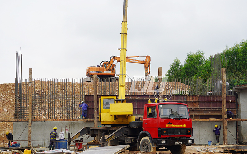 Nhà thầu Trung Chính thi công mố cầu Long Đại, gói thầu XL-02, dự án thành phần Bùng-Vạn Ninh.