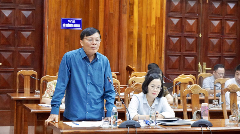 Các đại biểu tham gia đóng góp ý kiến tại hội nghị.