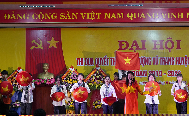 Một tiết mục văn nghệ tại đại hội,