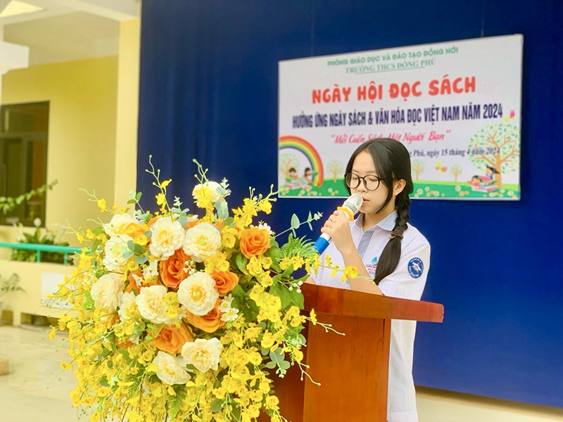 Đào Lê Bảo Ngọc là liên đội trưởng năng động, có nhiều thành tích xuất sắc trong học tập và công tác Đội.