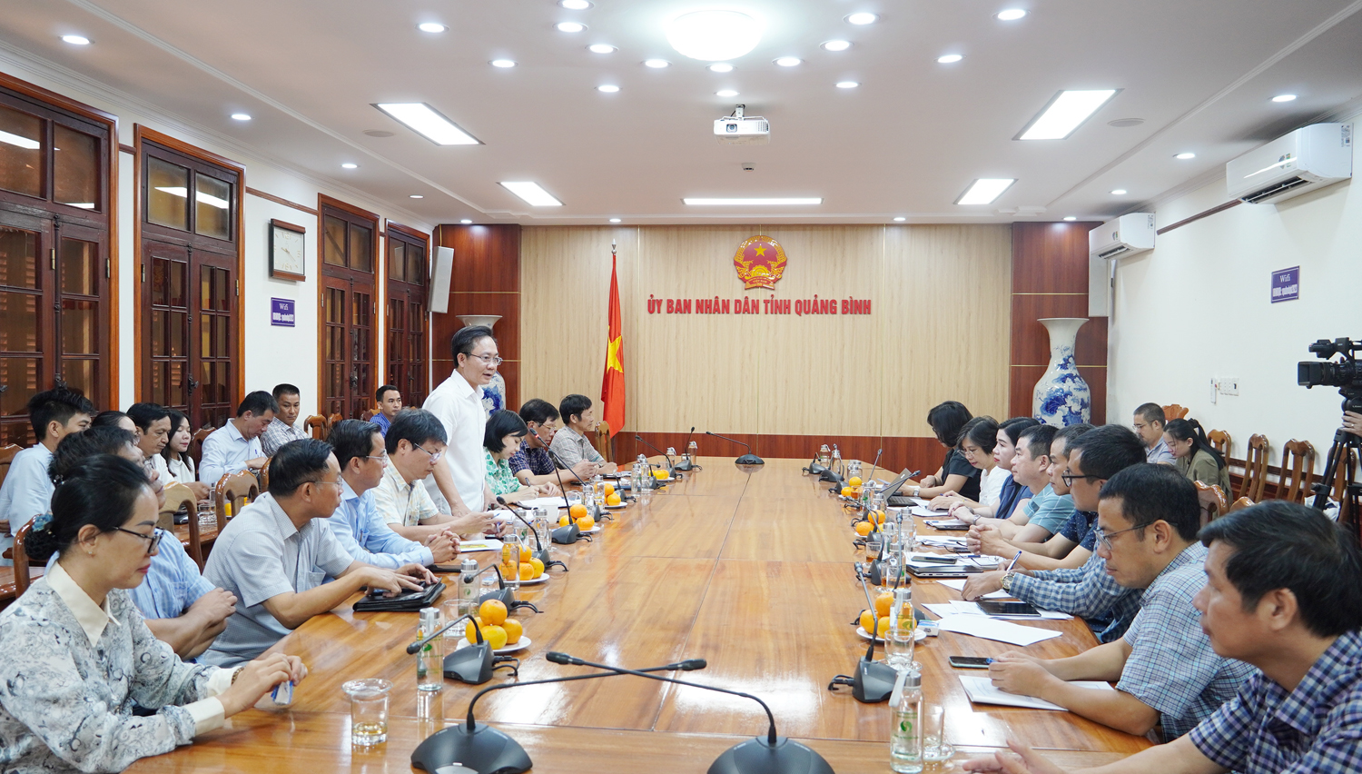 UBND tỉnh tổ chức buổi làm việc với Bộ Y tế và Ngân hàng Thế giới về tiến độ dự án “Đầu tư xây dựng và Phát triển hệ thống cung ứng dịch vụ y tế tuyến cơ sở”.