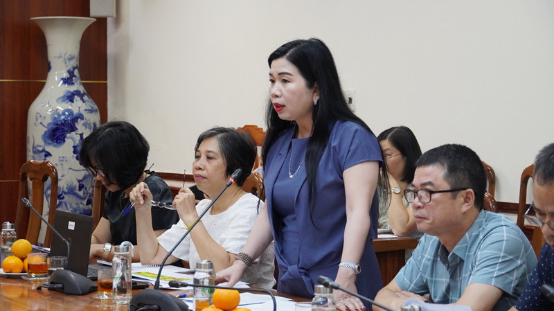 Giám đốc Ban Quản lý dự án Trung ương (Bộ Y tế) phát biểu về công tác kiểm tra, giám sát quá trình triển khai thực hiện dự án tại tỉnh Quảng Bình.