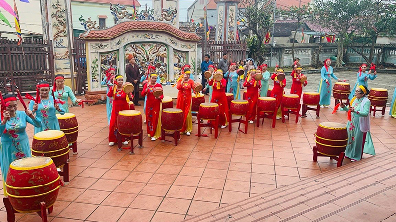 Đình làng Nhân Trạch là không gian sinh hoạt văn hóa, tín ngưỡng của địa phương.