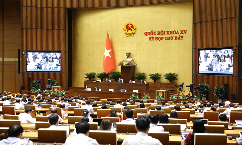 Quang cảnh kỳ họp.
