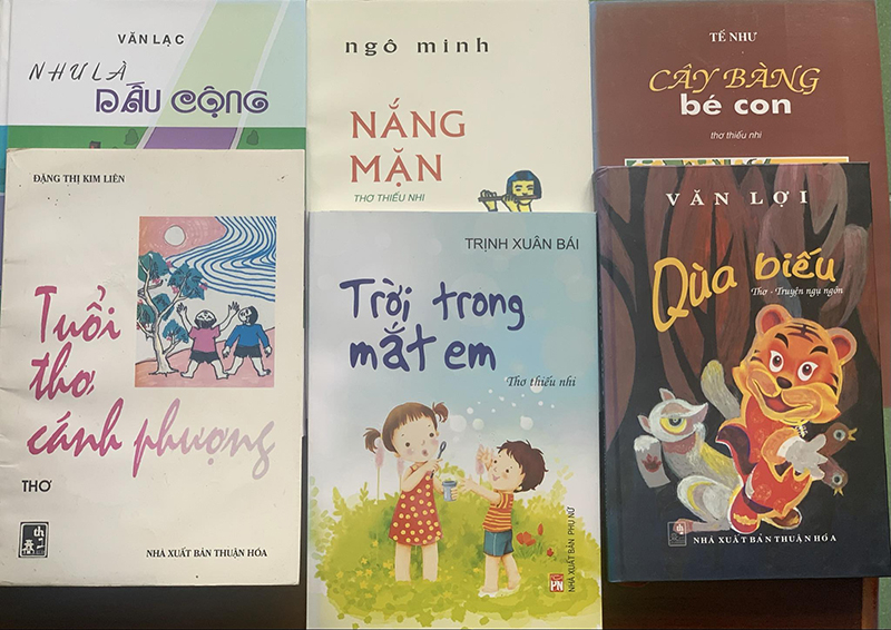 Một số tác phầm văn học dành cho thiếu nhi.