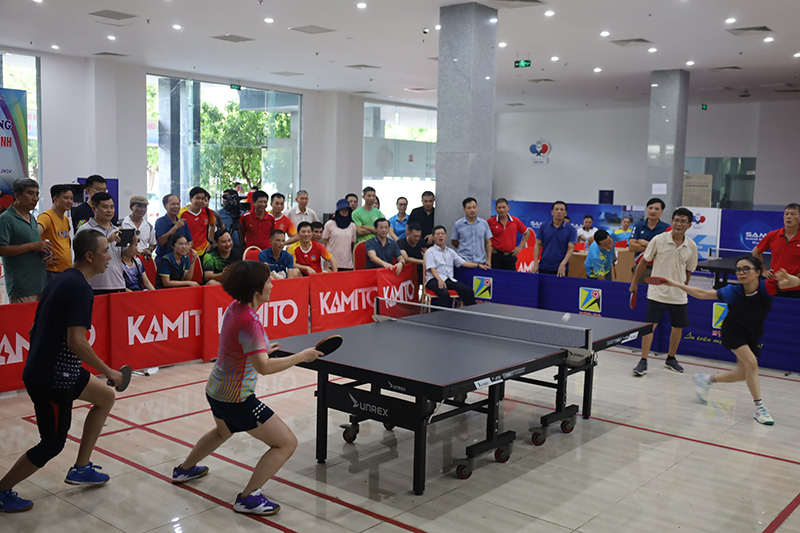 Trận chung kết nội dung đôi nam nữ.