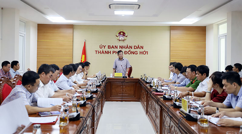 Đồng chí Phó Chủ tịch Thường trực UBND tỉnh Đoàn Ngọc Lâm chủ trì buổi làm việc