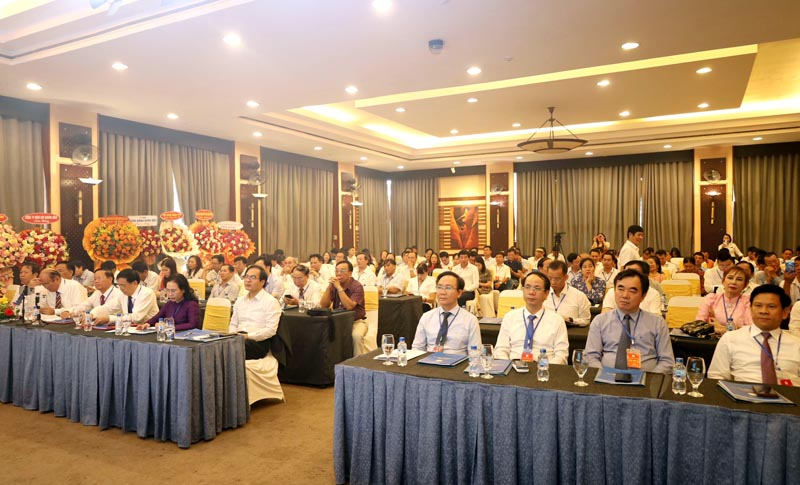 Các đại biểu tham dự tại Đại hội Hội DN tỉnh Quảng Bình khóa IV, nhiệm kỳ 2024 - 2029. 