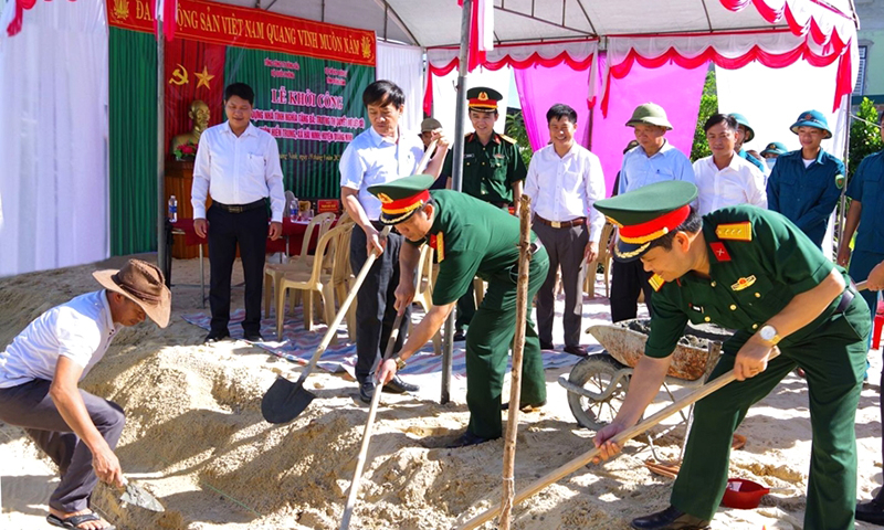 Bộ CHQS tỉnh Quảng Bình khởi công xây dựng  