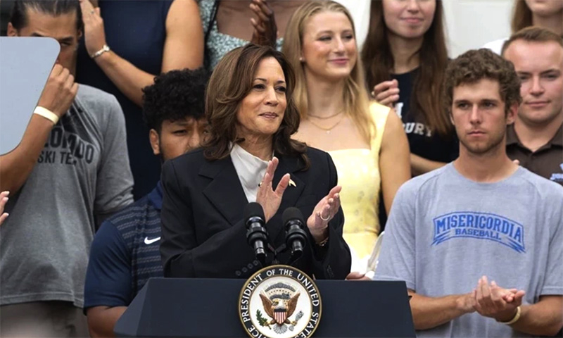 Phó Tổng thống Mỹ Kamala Harris phát biểu tại Nhà Trắng, Washington, D.C., ngày 22/7/2024. (Ảnh: THX/TTXVN)