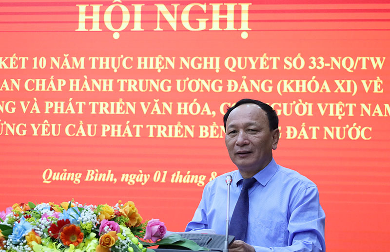 Đồng chí Phó Bí thư Thường trực Tỉnh ủy Trần Hải Châu phát biểu kết luận tại hội nghị.