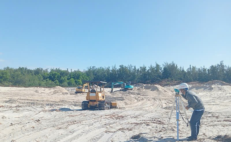Chú thích: Khu tái định cư xã Ngư Thủy có diện tích 3ha, nhà thầu mới được bàn giao mặt bằng và triển khai thi công vào cuối tháng 7/2024.