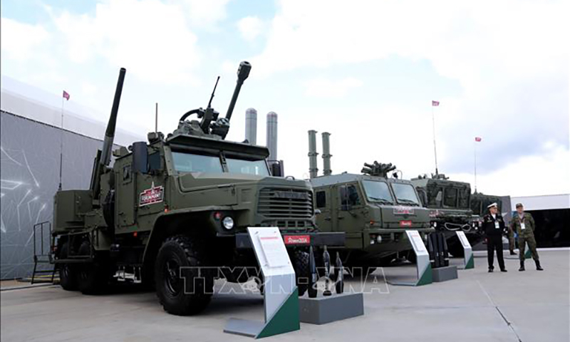 Các mẫu ô tô chiến đấu trưng bày tại Army-2024. 