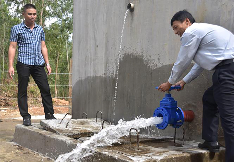 Công trình nâng cấp, sửa chữa cấp nước sạch cho người dân xã Quảng Kim (huyện Quảng Trạch, Quảng Bình). Ảnh minh họa: Đức Thọ/TTXVN