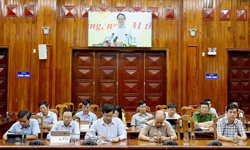 Dự hội nghị có đại diện lãnh đạo các sở, ban, ngành liên quan. 