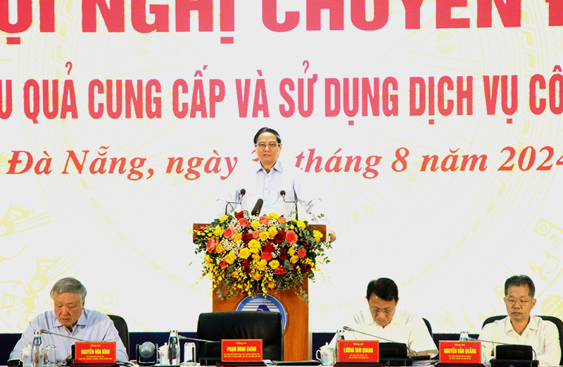 Thủ tướng Chính phủ Phạm Minh Chính phát biểu tại hội nghị. 