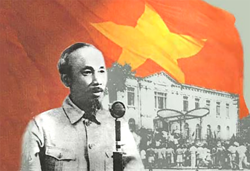  Chủ tịch Hồ Chí Minh đọc bản Tuyên ngôn độc lập tại Quảng trường Ba Đình, ngày 2/9/1945. Ảnh tư liệu