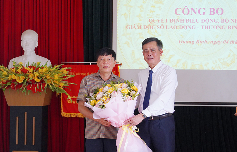 đồng chí Nguyễn Trường Sơn, nguyên Giám đốc Sở Lao động - Thương binh và Xã hội tỉnh 
