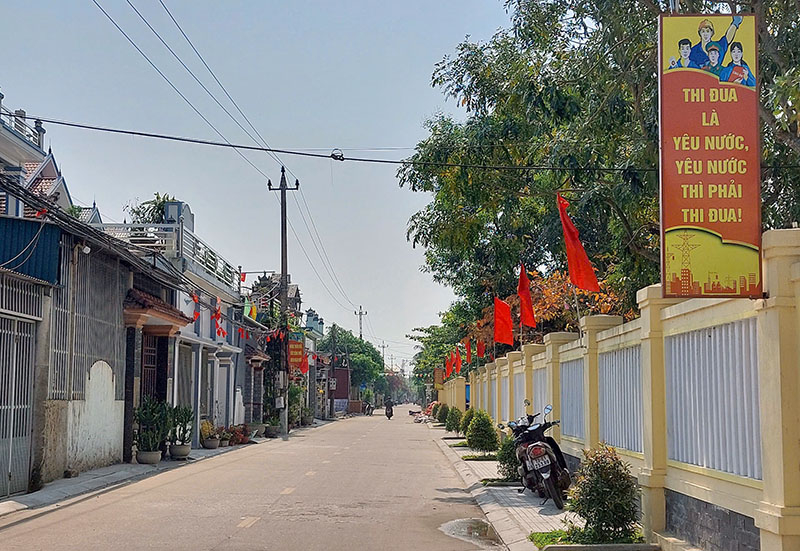 An ninh trật tự trên địa bàn xã Bắc Trạch bảo đảm giúp người dân yên tâm sản xuất, phát triển kinh tế-xã hội.