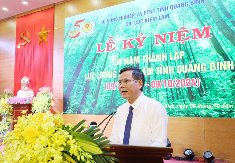 Đồng chí Trần Thắng, Phó Bí thư Tỉnh ủy, Chủ tịch UBND tỉnh phát biểu chỉ đạo tại buổi lễ.