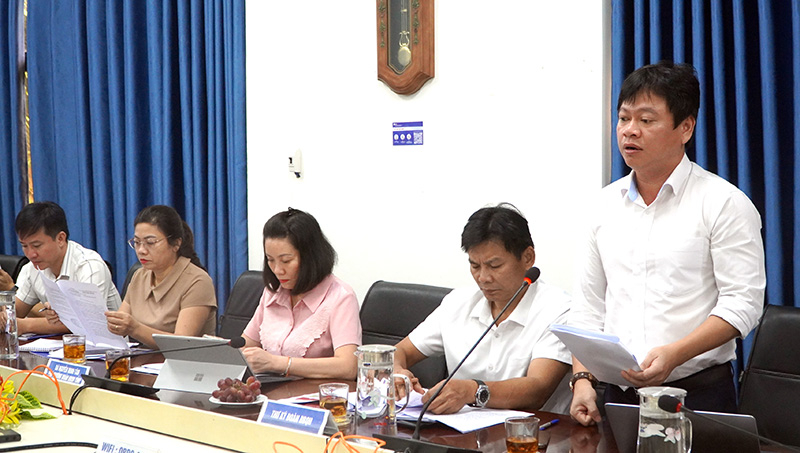Đại biểu phát biểu tại hội nghị