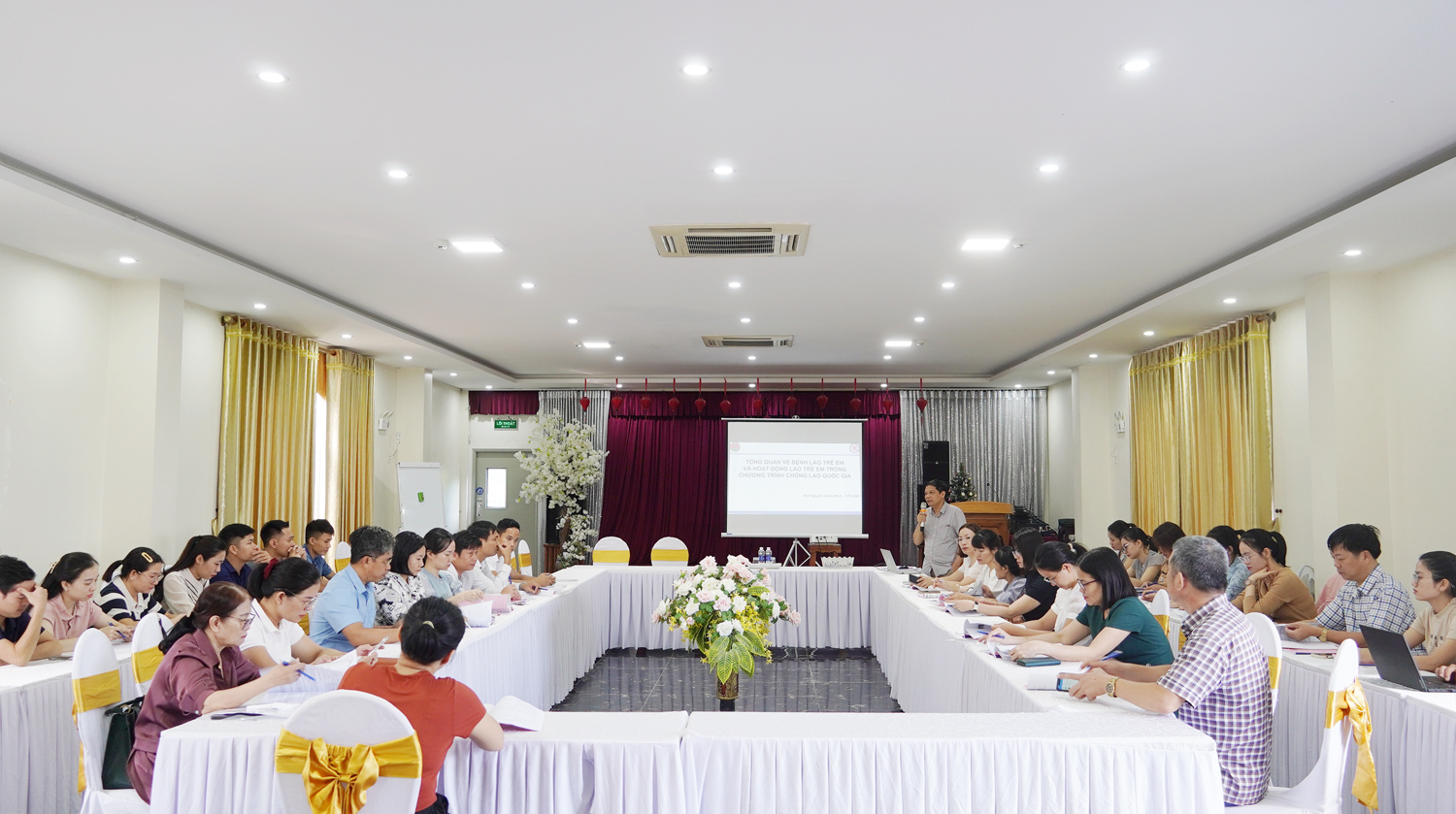 Quang cảnh lớp tập huấn.