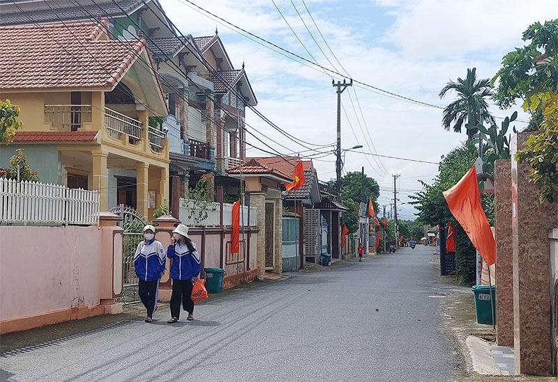 Xã Quang Phú (TP. Đồng Hới) đang hoàn thiện hồ sơ đề nghị xét công nhận xã nông thôn mới kiểu mẫu