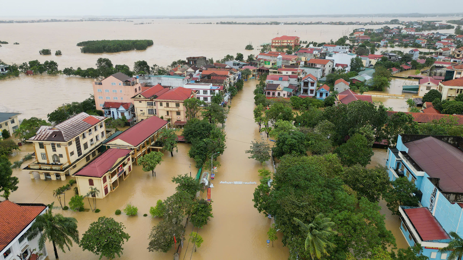 Ngập lụt tại Lệ Thủy.