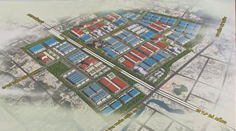 1. Phối cảnh Khu công nghiệp Cam Liên, huyện Lệ Thủy.