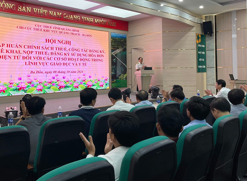 Cục Thuế tỉnh thường xuyên tổ chức tập huấn, hướng dẫn chính sách thuế mới đến người nộp thuế.