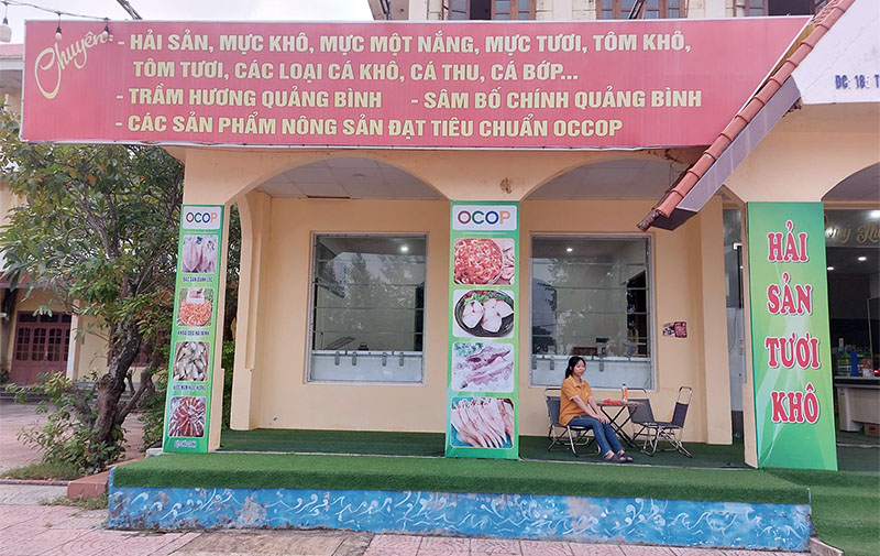  Một điểm giới thiệu và bán sản phẩm OCOP tại TP. Đồng Hới đang trong quá trình hoàn thiện