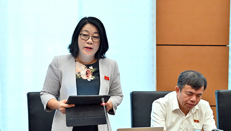 Đại biểu Nguyễn Thị Tuyết Nga thảo luận về Dự án Thuế thu nhập doanh nghiệp (sửa đổi)