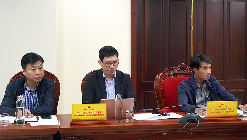 Đại biểu dự buổi làm việc