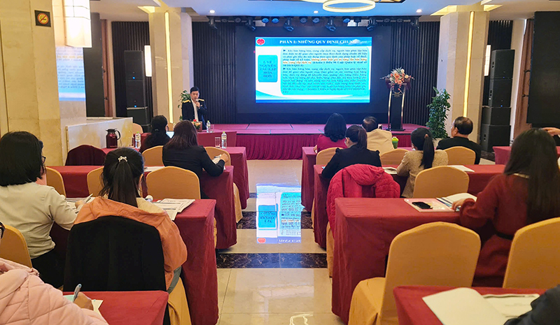 Quang cảnh lớp tập huấn.