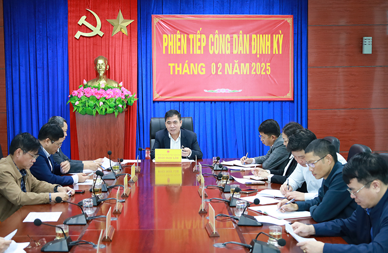 Phiên tiếp công dân của đồng chí Phó Chủ tịch Thường trực UBND tỉnh Đoàn Ngọc Lâm.