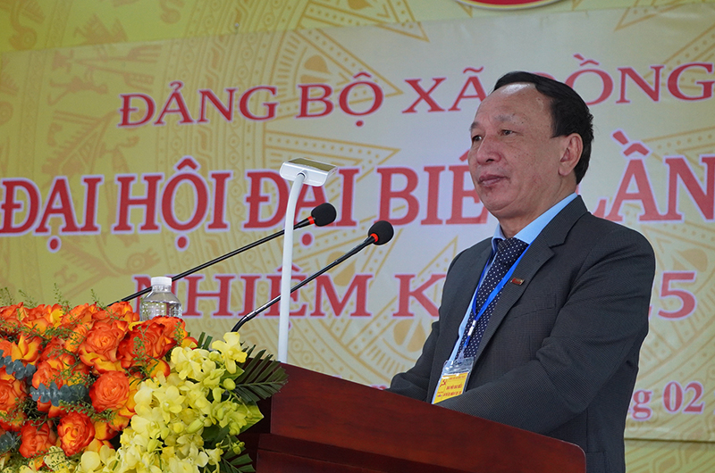 Đồng chí Phó Bí thư Thường trực Tỉnh ủy Trần Hải Châu phát biểu chỉ đạo đại hội.