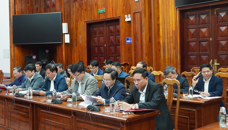 Các đại biểu tham dự buổi làm việc.