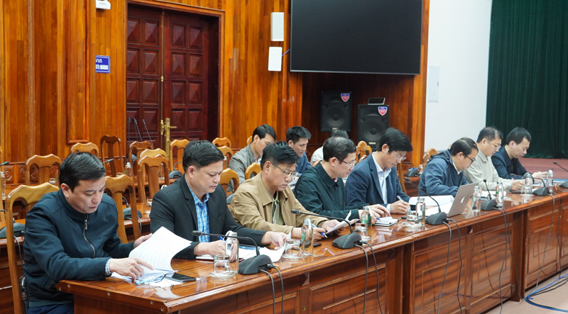 Các đại biểu tham dự buổi làm việc.