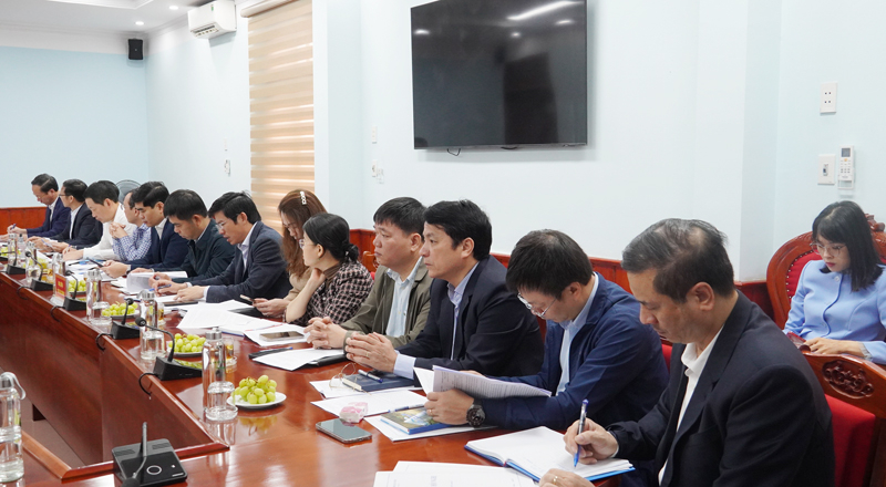 Các đại biểu tham dự buổi làm việc.