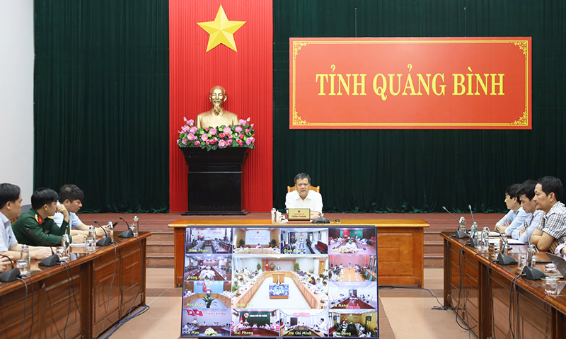  Các đại biểu dự hội nghị tại điểm cầu Quảng Bình.