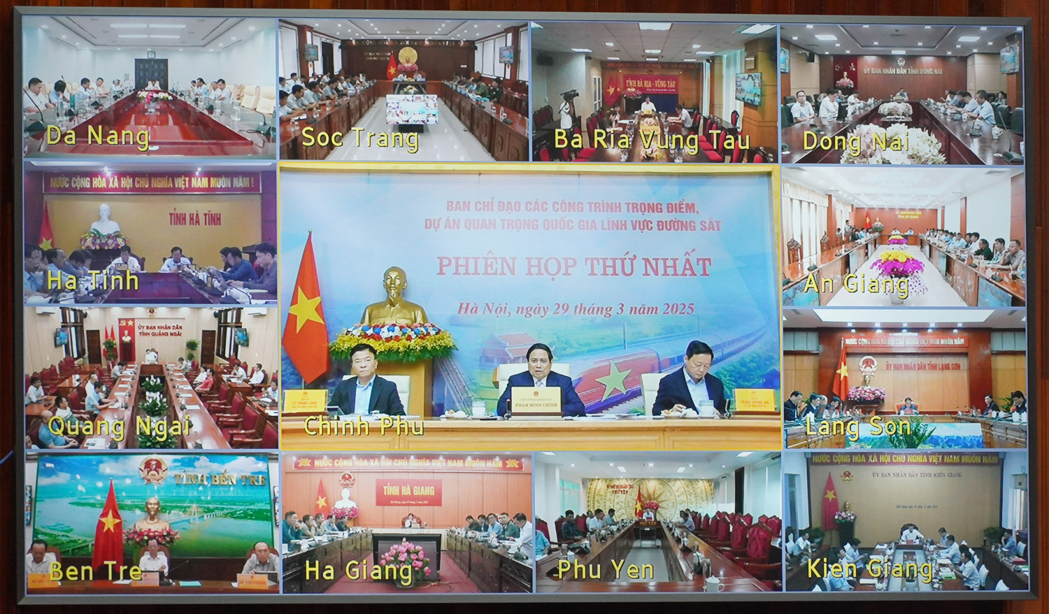 Quang cảnh hội nghị tại các điểm cầu trên cả nước.