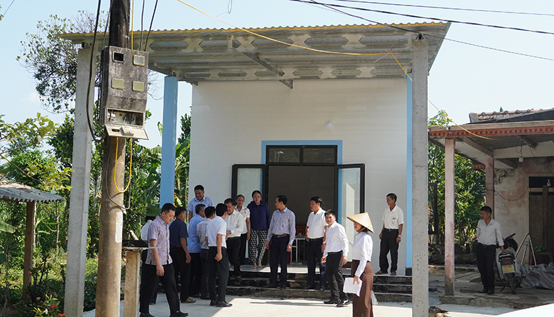  Ngôi nhà mới của bà Nguyễn Thị Trâm. 