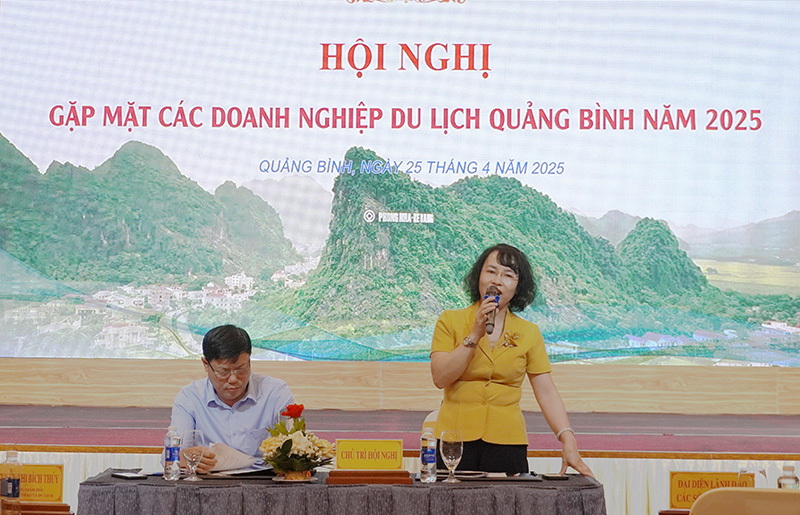 Lãnh đạo Sở Văn hoá, Thể thao và Du lịch phát biểu tại chương trình thảo luận.