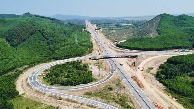 Nút giao Km673+750, giao Quốc lộ 9B thuộc địa phận xã Vạn Ninh (Quảng Ninh).