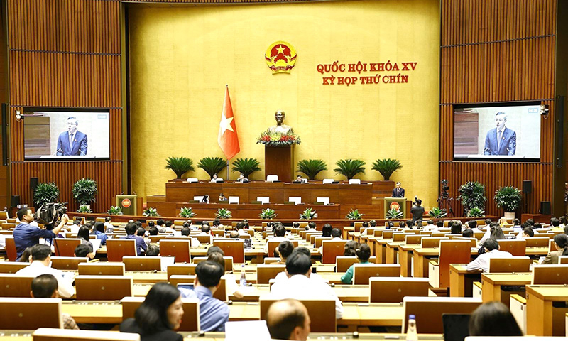 Quang cảnh phiên họp chiều 16/5. Ảnh: Doãn Tấn/TTXVN