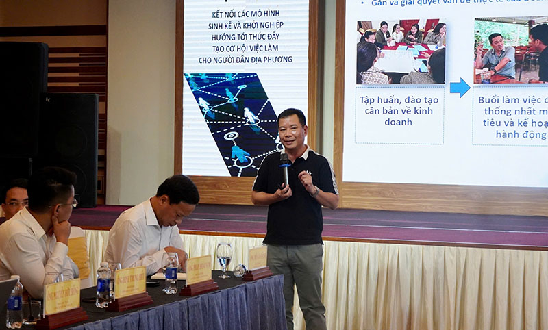 GIám đốc Công ty tư vấn T&C chia sẻ thông tin và kết quả hỗ trợ các mô hình điển hỉnh.