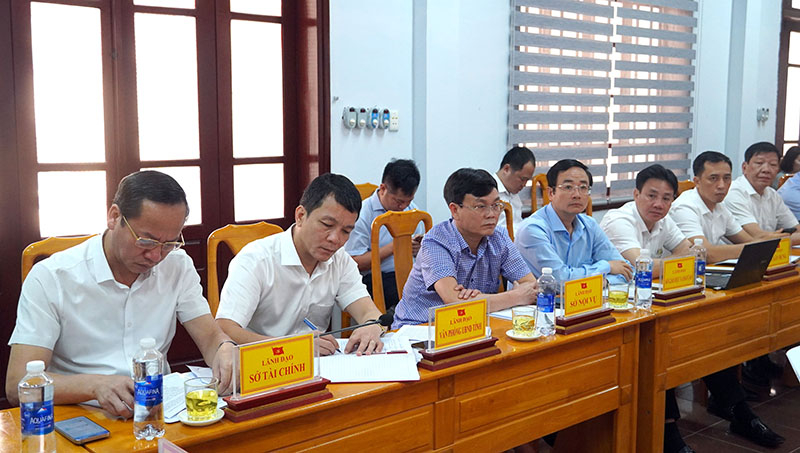 Đại biểu dự buổi làm việc