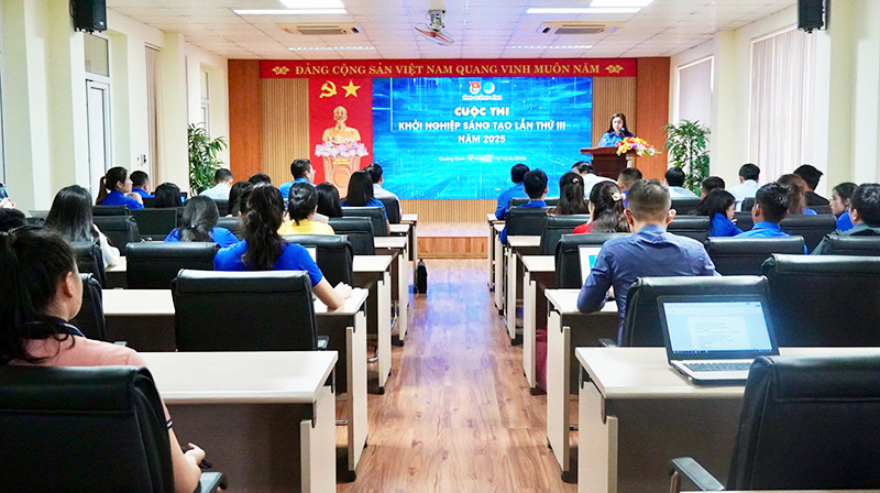 Cuộc thi “Khởi nghiệp sáng tạo” lần thứ III-năm 2025 do Tỉnh đoàn tổ chức góp phần thúc đẩy tinh thần đổi mới, sáng tạo, tiên phong trong chuyển đổi số của thanh niên.