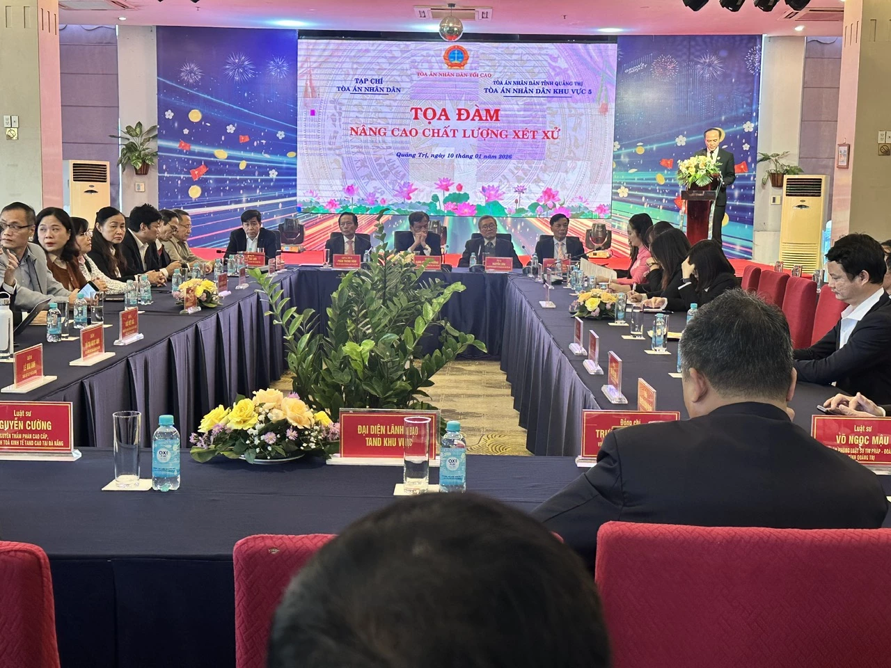 Toàn cảnh Tọa đàm Nâng cao chất lượng xét xử. Ảnh: Việt Anh