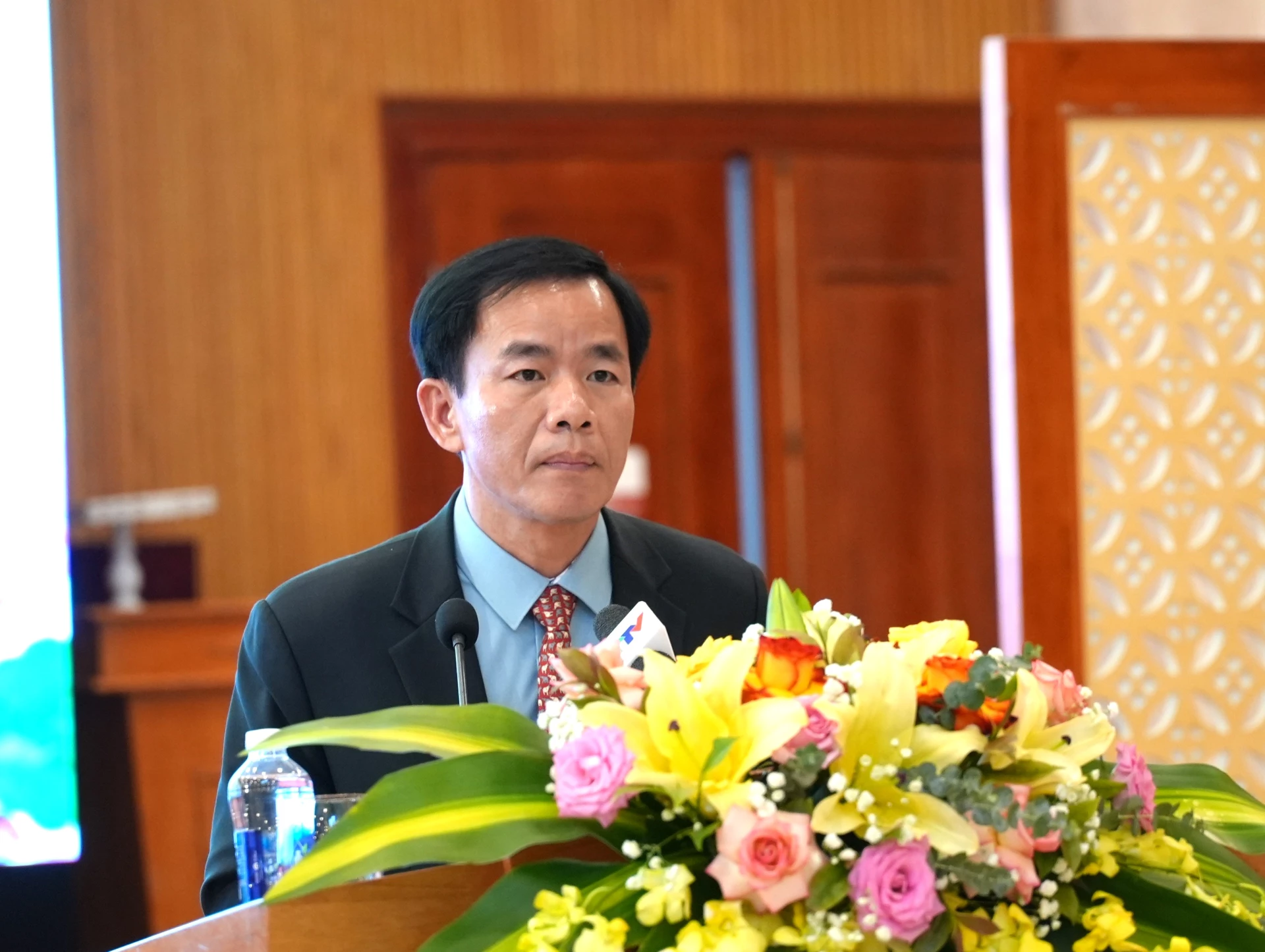 Đồng chí Nguyễn Văn Phương, Bí thư Tỉnh ủy phát biểu chỉ đạo tại hội nghị - Ảnh: Trung Đức